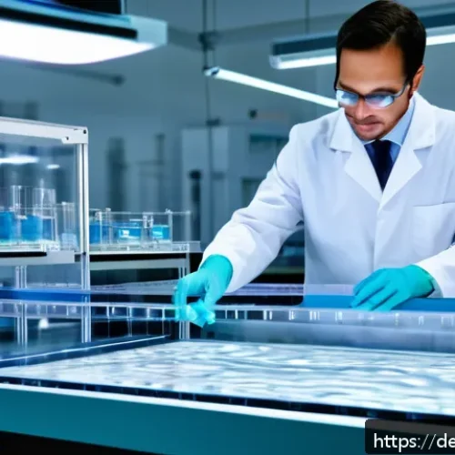 Home 30 인공장기 개발의 과학적 기초 - A highly detailed scientific laboratory scene showcasing 3D bioprinting technology in action: a stat...