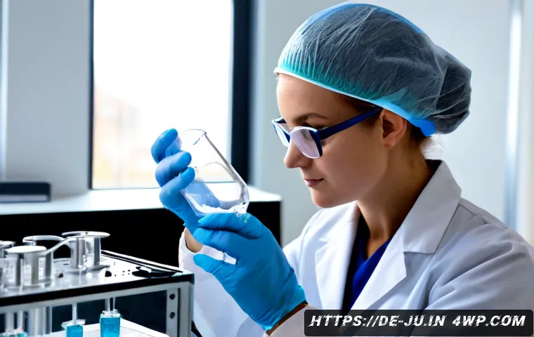 인공장기 연구에 필요한 필수 기술 - Photorealistic biomedical engineering laboratory in Germany, a scientist wearing a white lab coat, s...